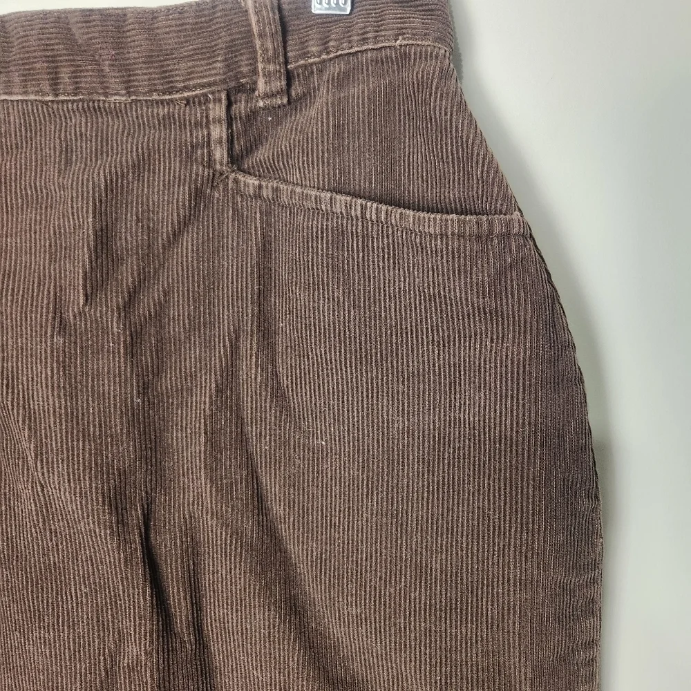 Vintage Y2K Brown Corduroy Skirt Size 10 - Picture 3 of 12